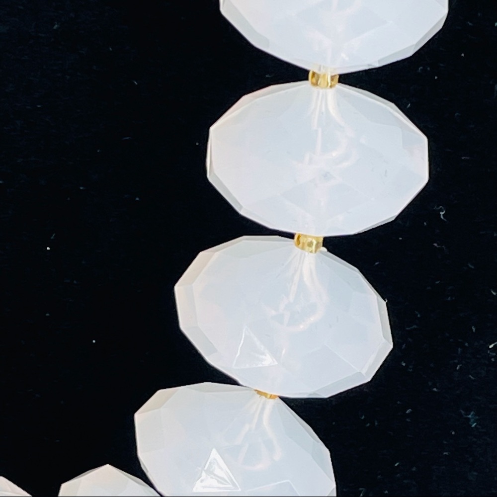 Joan Rivers Milk Faceted Lucite Bead Necklace - Picture 3 of 6